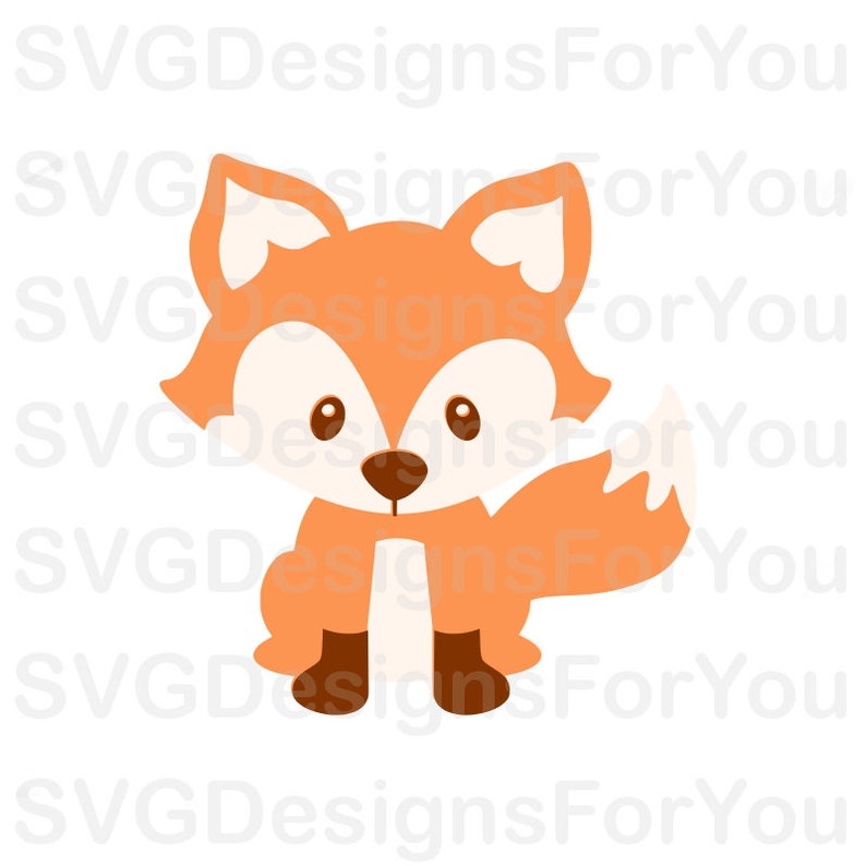 Download BABY FOX SVG Design Adorable Fox Instant Download Baby Fox ...