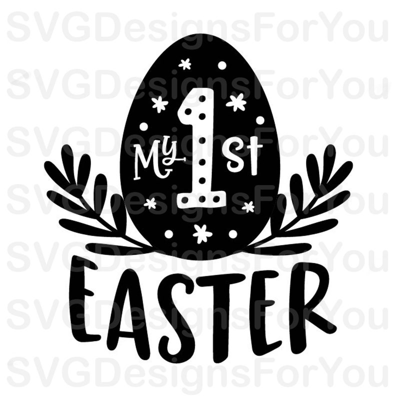 Download My 1st Easter SVG Design Baby First Easter SVG File Cute ...
