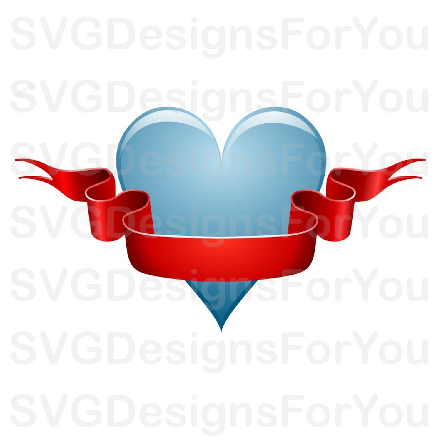 Download Sale Heart Svg Design Valentine Svg Red Ribbon Heart Etsy