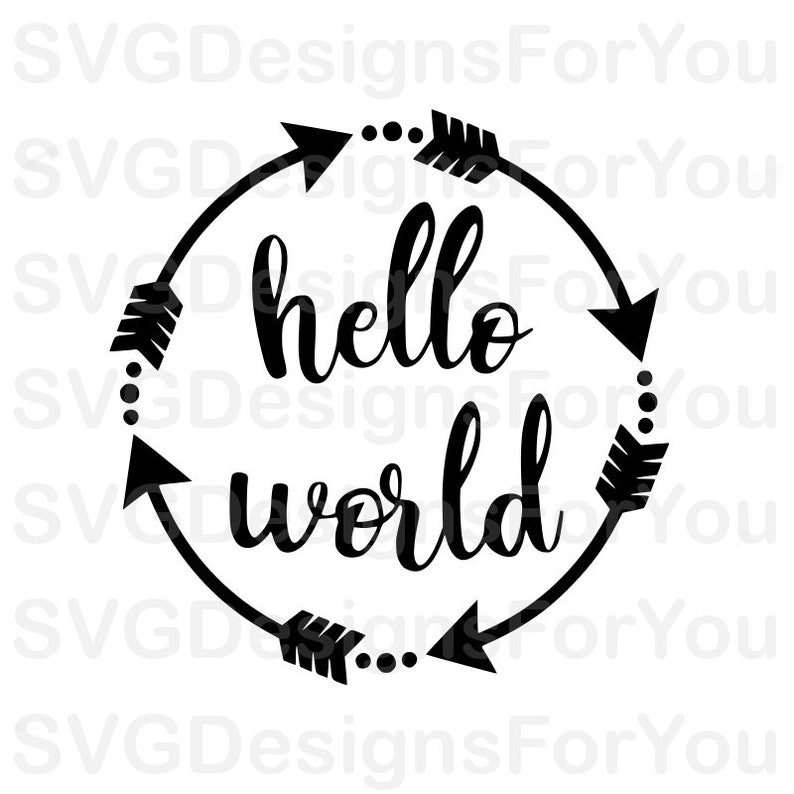 Download Silhouette Cutting File Circle Arrows Printable File Sale Cricut Cutting File Dance Svg Hello World Svg Design Commercial Cutting File Clip Art Art Collectibles