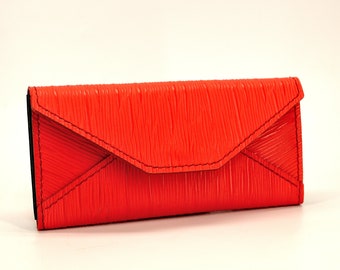 Handmade Red Leather Purse