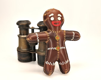Leather Gingerbread Men, Christmas Gift