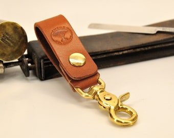 Leather Belt Keychain