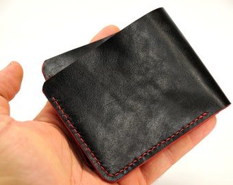 Handmade leather mens wallet