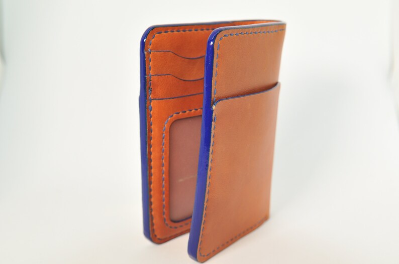 Leather travel wallet with driver ID window Leather passport wallet Travel bifold wallet Passport holder ID licence Personalized leather
