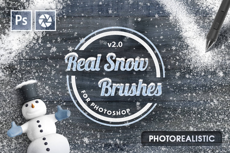 Real Snow Brushes Brush Frozen Effect Falling Flakes Flake