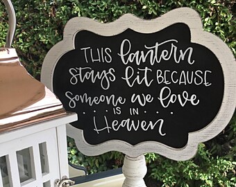 Loved Ones in Heaven Sign