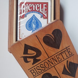 Boîte de cartes à jouer personnalisée pour joueur de poker, cadeau d'anniversaire pour papa, boîte de cartes à jouer personnalisées, cadeau d'anniversaire, boîte de jeu de cartes personnalisée