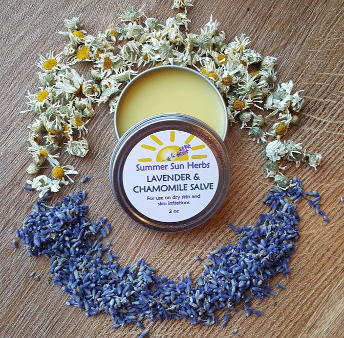 Lavender and Chamomile Salve Healing Salve Dry Skin Care Etsy