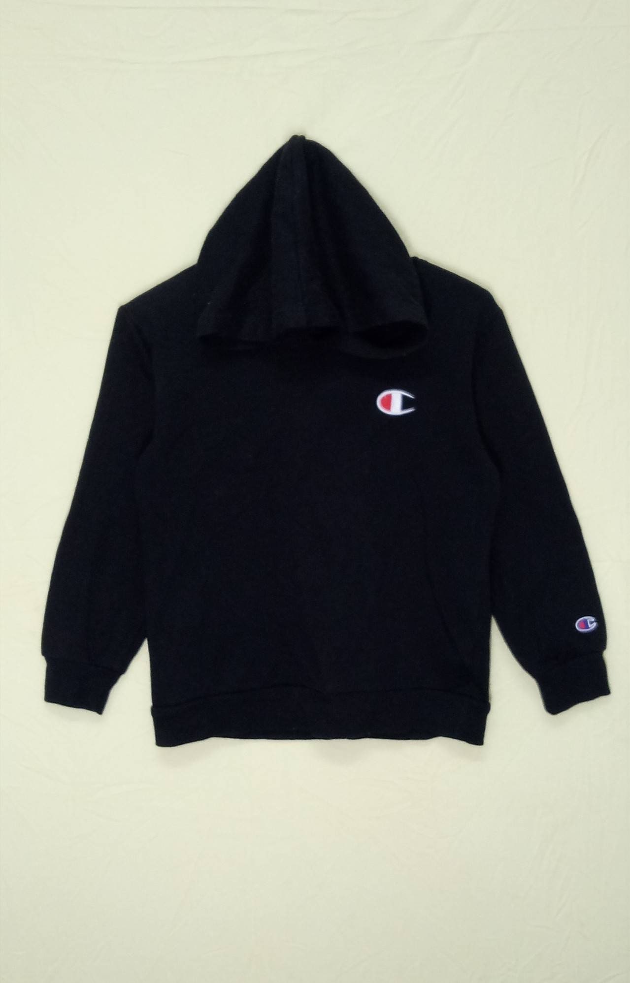 Etsy Champion Vtg Hoodie Colour Black - Pullover Kids Sweatshirt