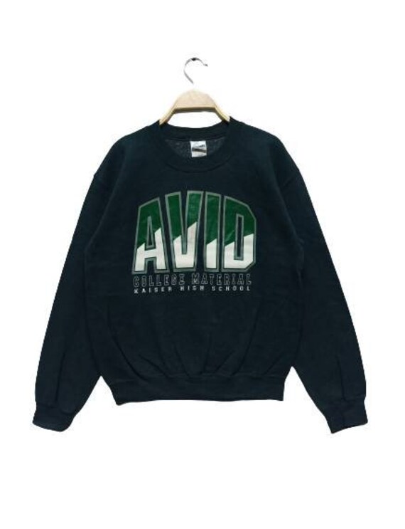 AVID College Material Sweatshirt Pullover Tag Gild