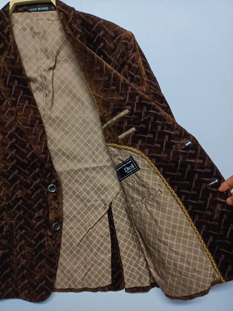 Vintage NIEDIECK BRILLIANT VELVET Blazer Jacket Single