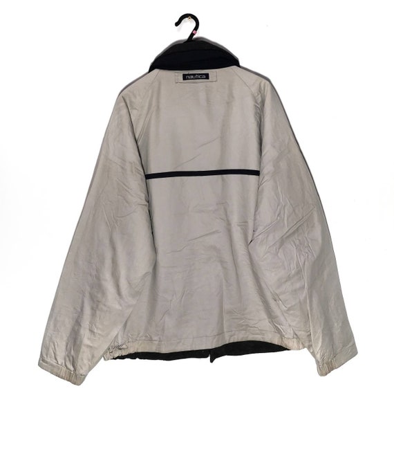 Vintage NAUTICA Reversible Jacket Fleece One Side… - image 8