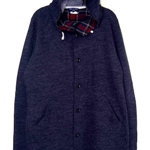 COMME DES GARÇONS Homme cardigan hoodie full button jacket double pocket made in japan