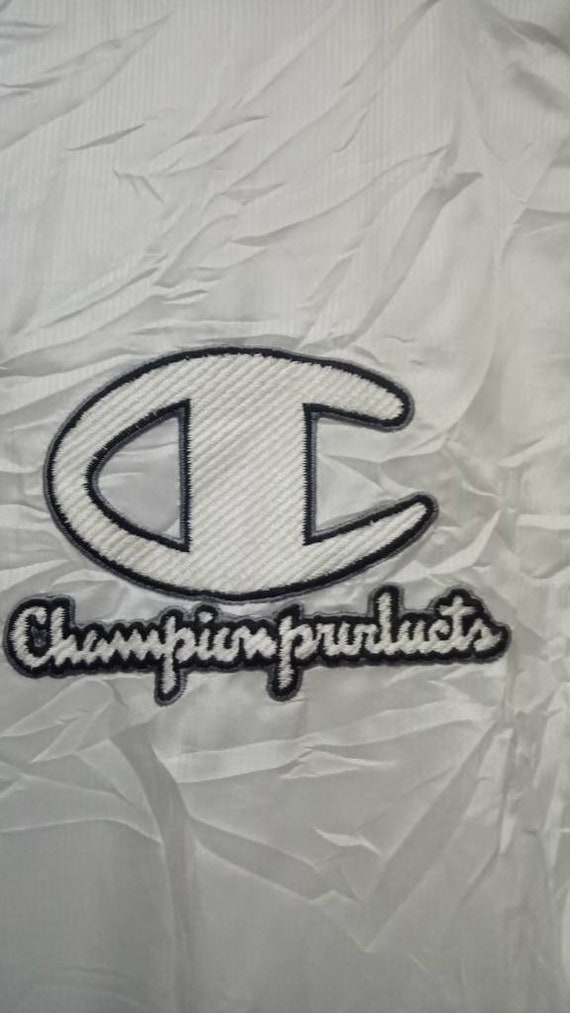 Vtg Champion Products Sweater Waterproof Logo Emb… - image 6