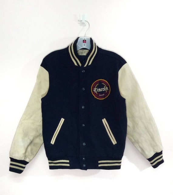 Vintage Lincoln Traditional Style Varsity Letterm… - image 1