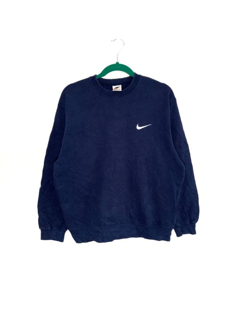 Vintage NIKE Sweatshirt Small Logo Embroidery Crewneck Nice Colour