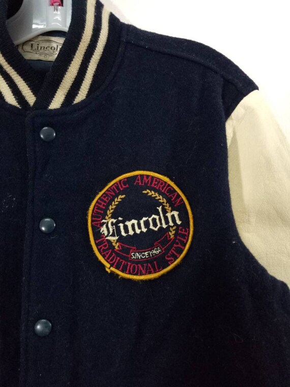 Vintage Lincoln Traditional Style Varsity Letterm… - image 2