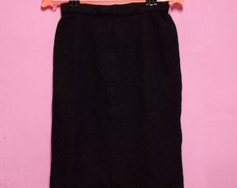 Pierre Cardin Mini jupe mi-longue plissée jupe fermeture à glissière couleur noir fermeture éclair
