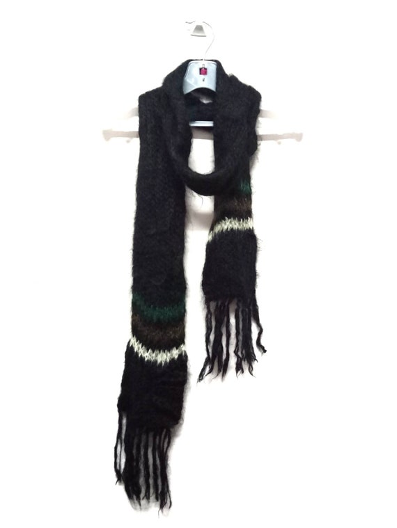 Vintage HIGHLAND 2000 Mohair Knit Scarf