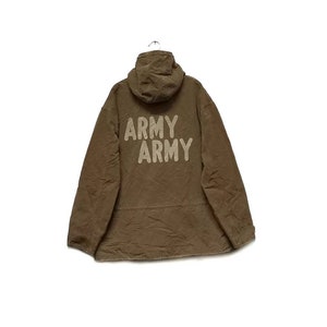 RARE!!! Vintage 40s/50s Reversible Parka Jacket Army Army Spellout /Mountain Jacket/Military Jacket Made in Japan