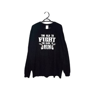 Tee Camicia Maniche Lunghe Stampato Logo Gildan Roundneck 2XL Formato