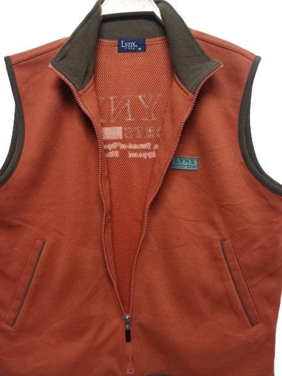 Vintage LYNX Sports USA Zipper Piping Vest Size M - image 4