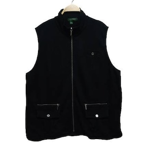 Lauren Ralph Lauren Vest Zipper Multi Pocket Black Color