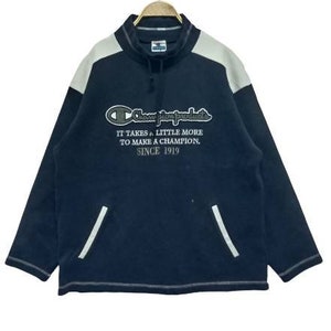 Vintage Champion Turtleneck Collar Sweatshirt Big Spellout Size M