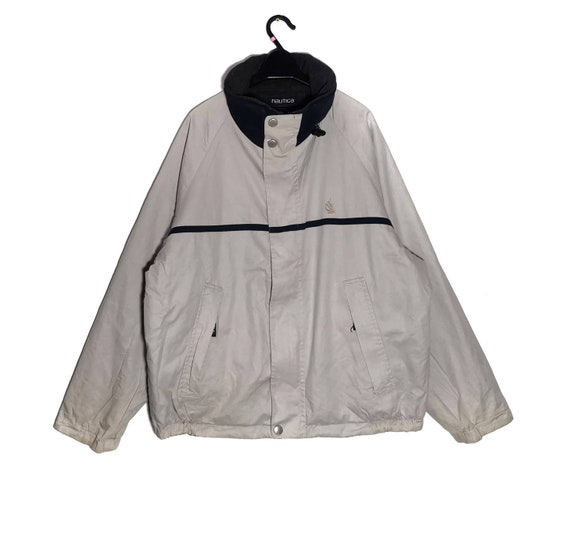 Vintage NAUTICA Reversible Jacket Fleece One Side… - image 4