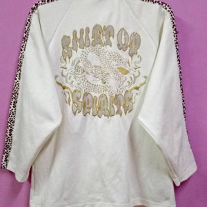 Vintage SHIFT UP SPIRITS Embroidery Logo Jacket Sidetape Dragon Big Logo Jacket M Size