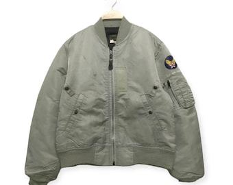 SPIEWAK スピワック 90’s MA-1 made in U.S.A 42 Vintage I Spiewak MA-1 Bomber Jacket - US Air Force Grey, Medium