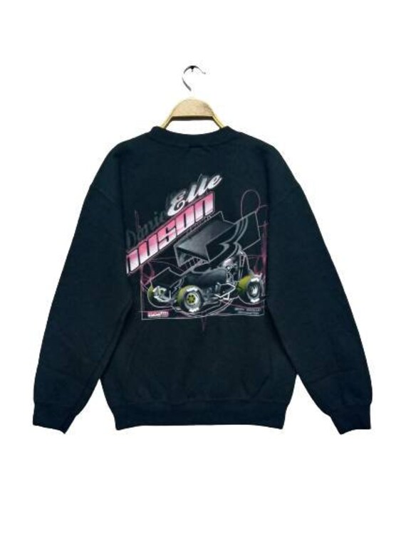 Sweatshirt Pullover Race Car Logo Gildan Tag Size
