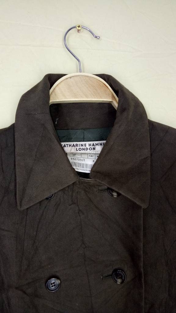 KATHARINE HAMNETT LONDON Trench Coat Jacket Size M - Etsy KATHARINE HAMNETT LONDON Trench Coat Jacket Size M - Etsy