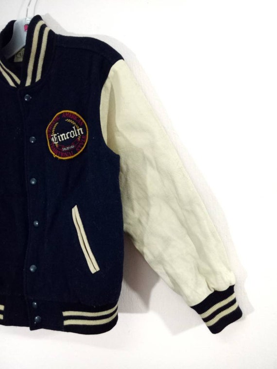 Vintage Lincoln Traditional Style Varsity Letterm… - image 3