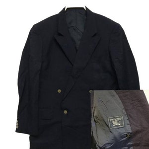 Vintage BURBERRYS Jacket Coat color Black