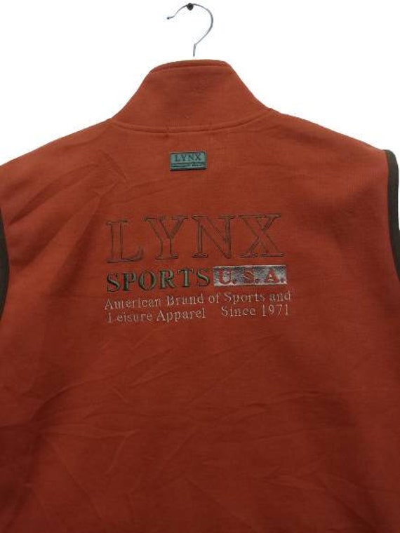 Vintage LYNX Sports USA Zipper Piping Vest Size M - image 3