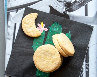 Homemade ginger shortbread cookies