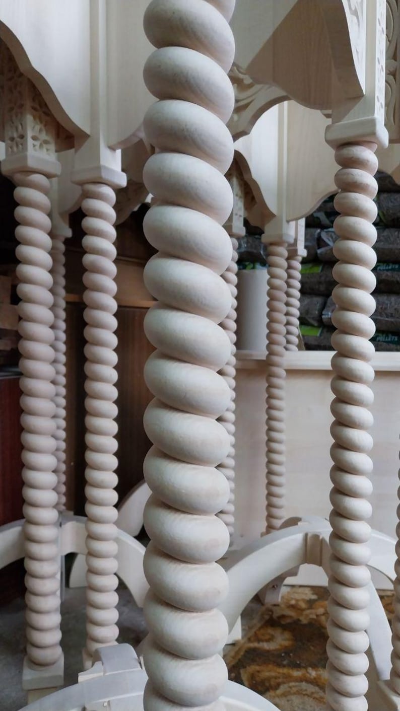 Wooden Twisted Column: DIY Table & Furniture Making Diameter 4" / 100 ...