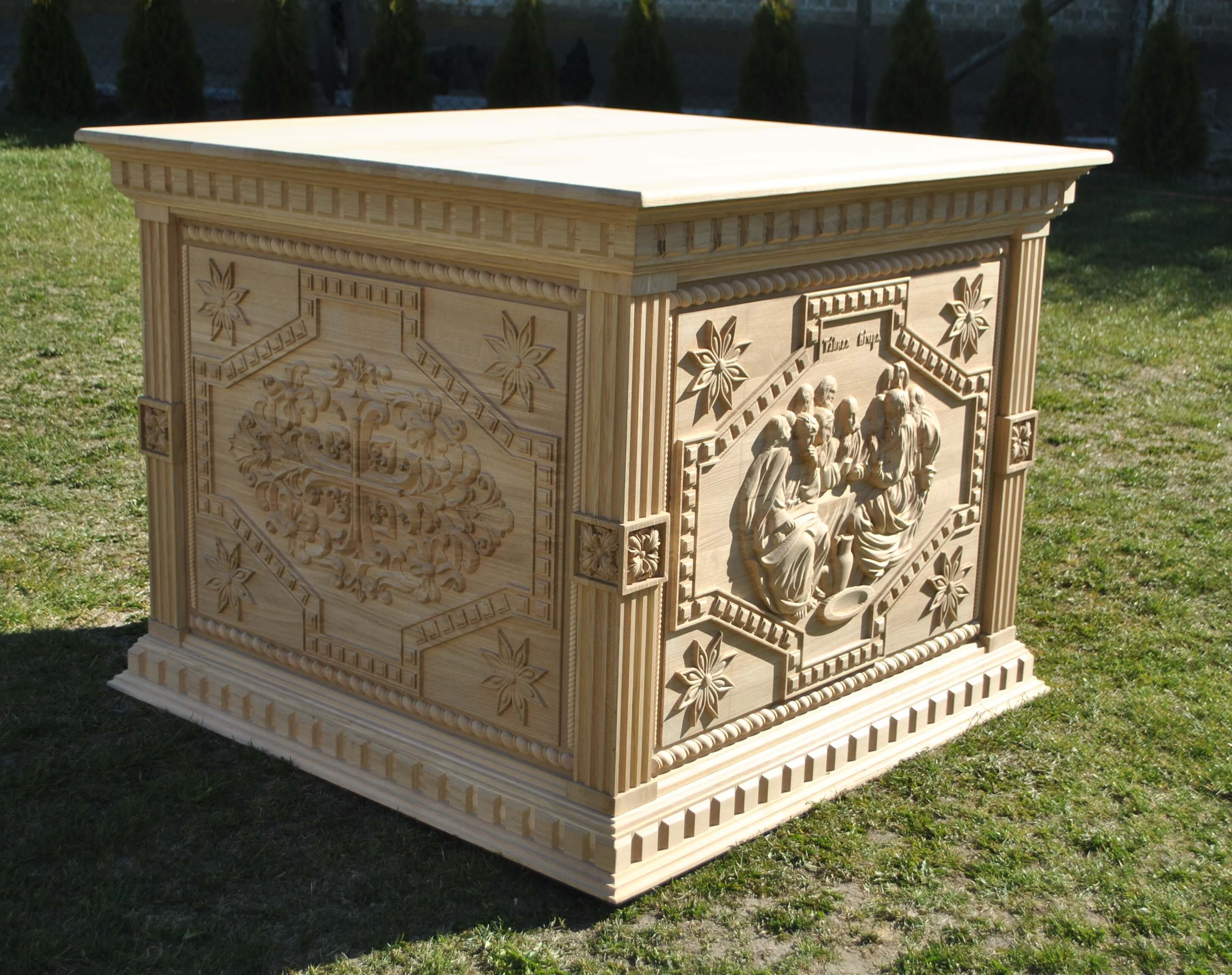 Religious Table Carved Holy Table for Christian Church Made of Hardwood - Etsy