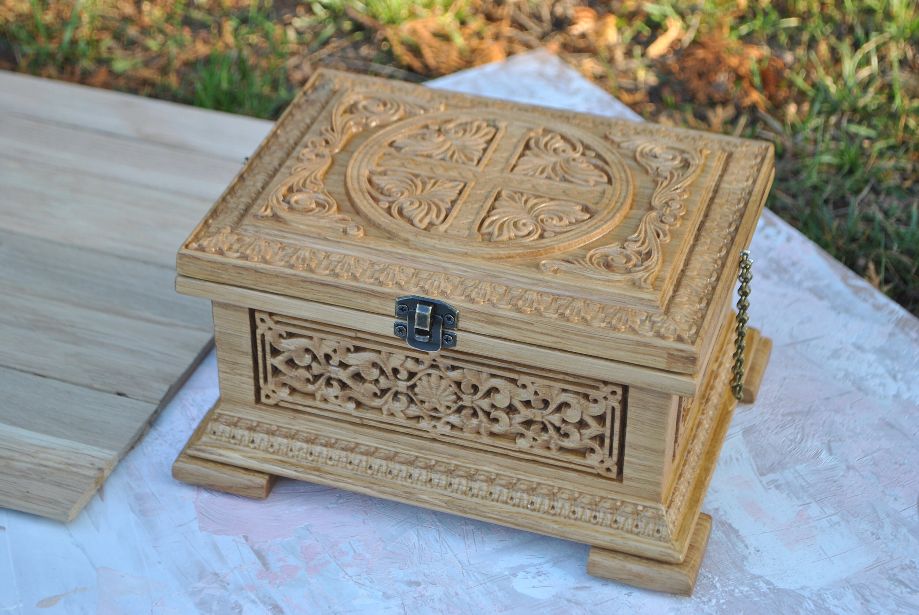 Small Carved Box Wood Carving custom Lettering 4in 6in 7.9in Etsy