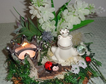 Spring arrangement * Frog Prince * Table decoration