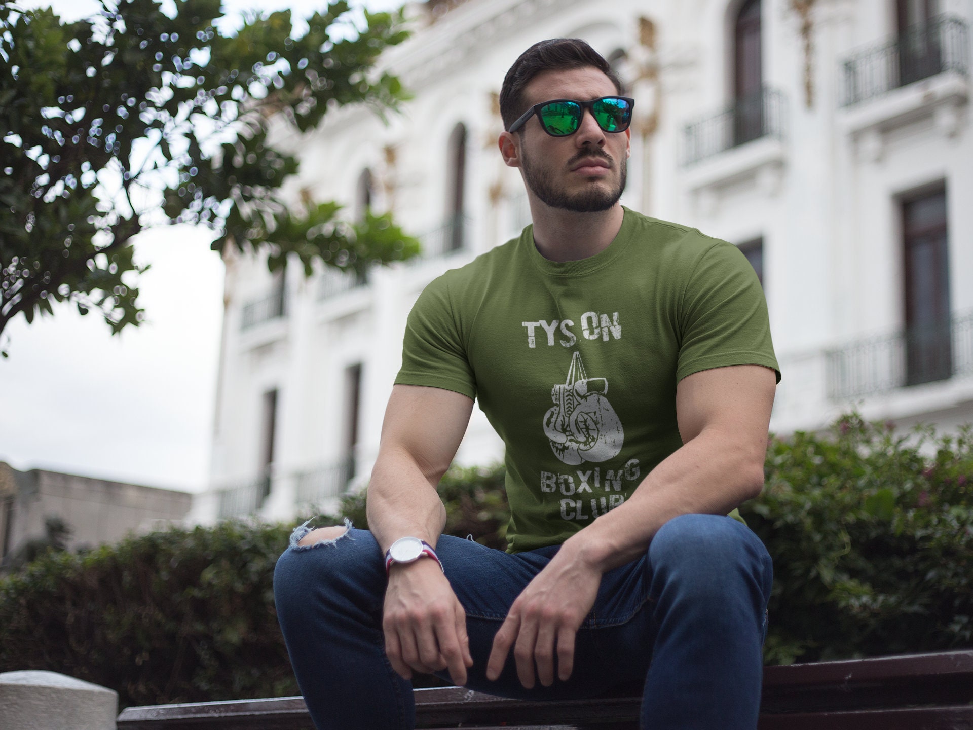 Mike tyson gym shirt hotsell