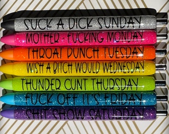 Days of the Week Pens - Etsy