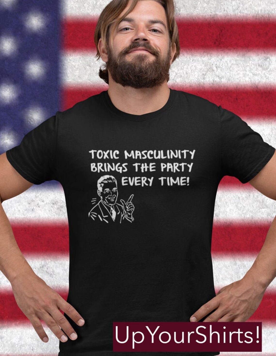 TOXIC MALE Tshirt Toxic Masculinity BRINGS the Party Every Etsy