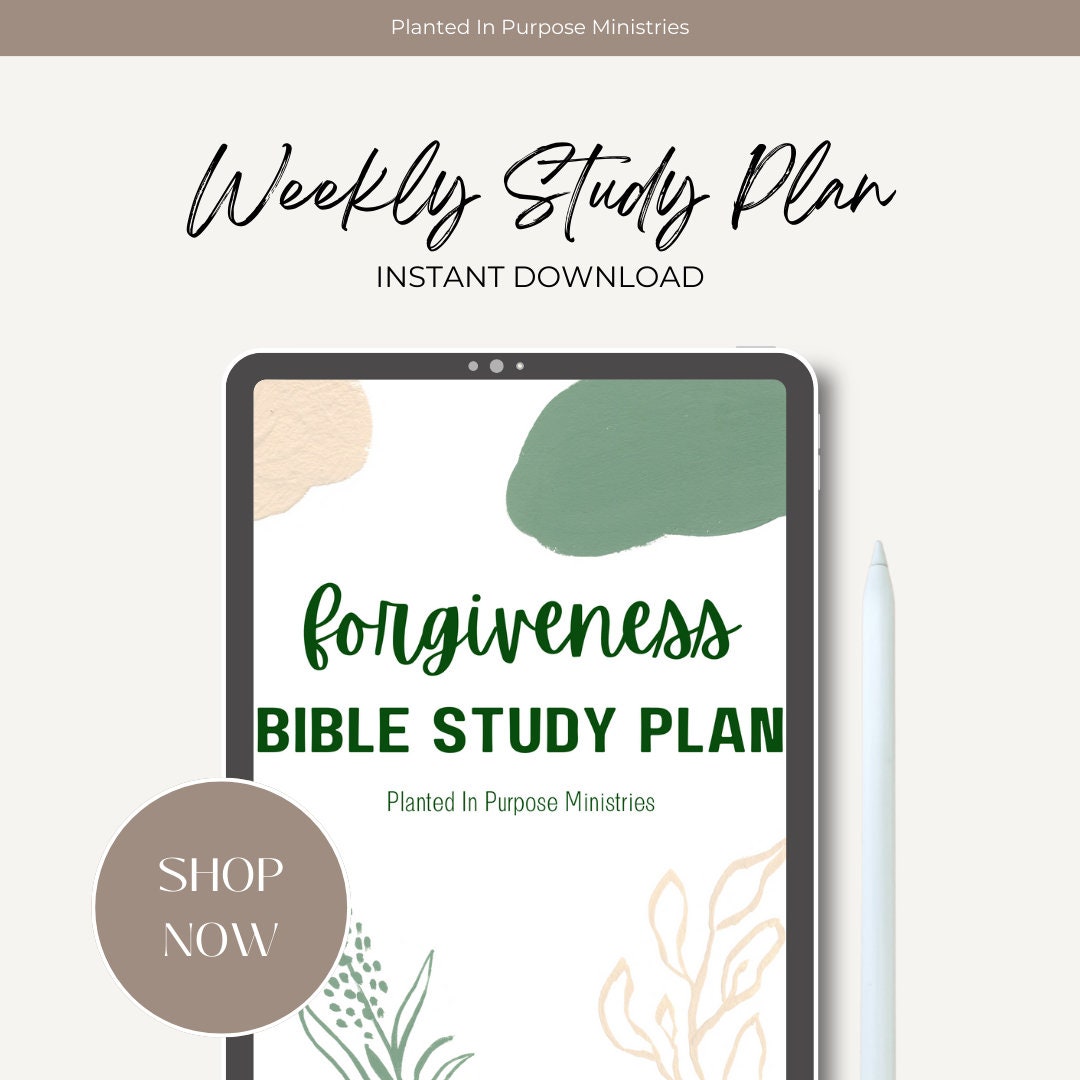 Bible Study Plan Printable Bible Study Template Digital