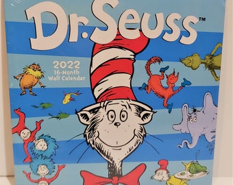 Dr. Seuss 2022 16-Month Wall Calendar Super Cute | Etsy