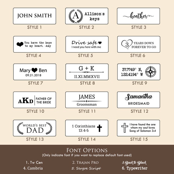 Wood Keychain - Engraved Keychain for Birthday Anniversary, Custom