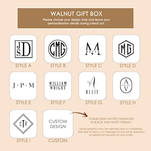 Engraved Metal Watch & Walnut Gift Box (SET) - Mens Leather Watches Anniversary Wedding Day Husband Boyfriend Dad Groomsmen Groom Gifts Bild 10