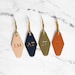 Embossed Diamond Leather Keychain (initials) - Luxury Key Chain ...
